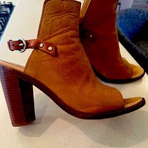 Sexy open toe rag and bone booties that make any outfit look hot.